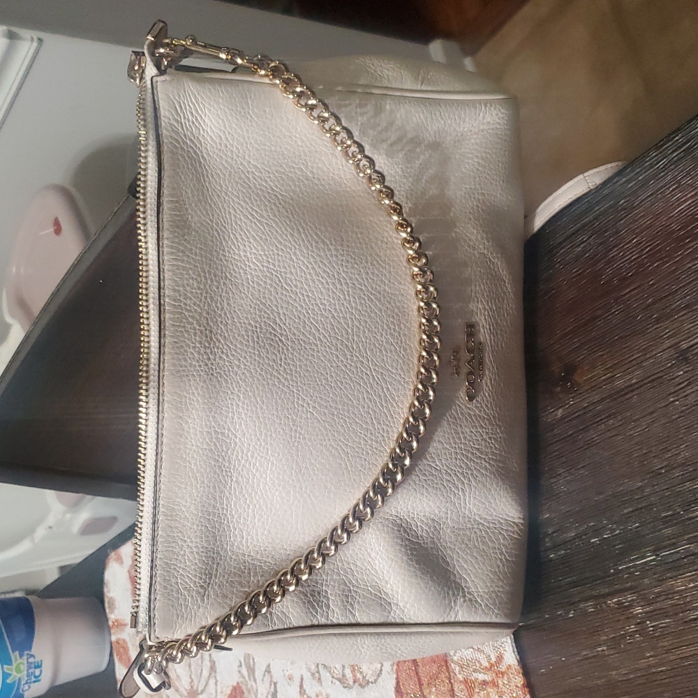 Coach Off-White Leather Crossbody Bag - Picture 8 of 16